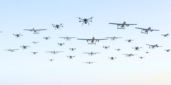 Formation of small, affordable autonomous drones in the sky